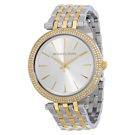 michael kors darci silver tone watch|Michael Kors darci watch silver.